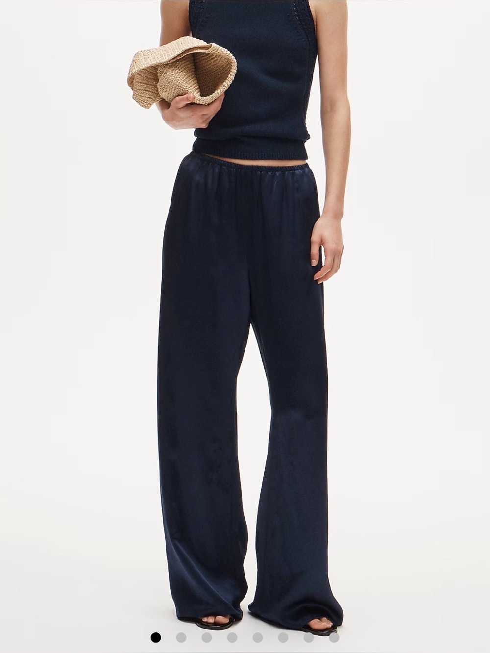 J.Crew Petite Cosmo pant in luster charmeuse